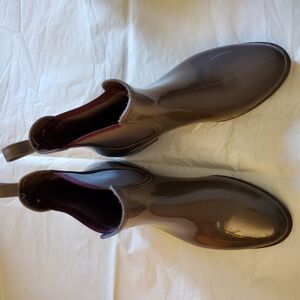 Brown Chelsea Rain Boots